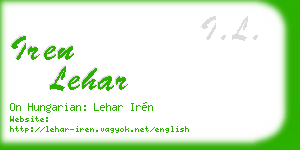 iren lehar business card